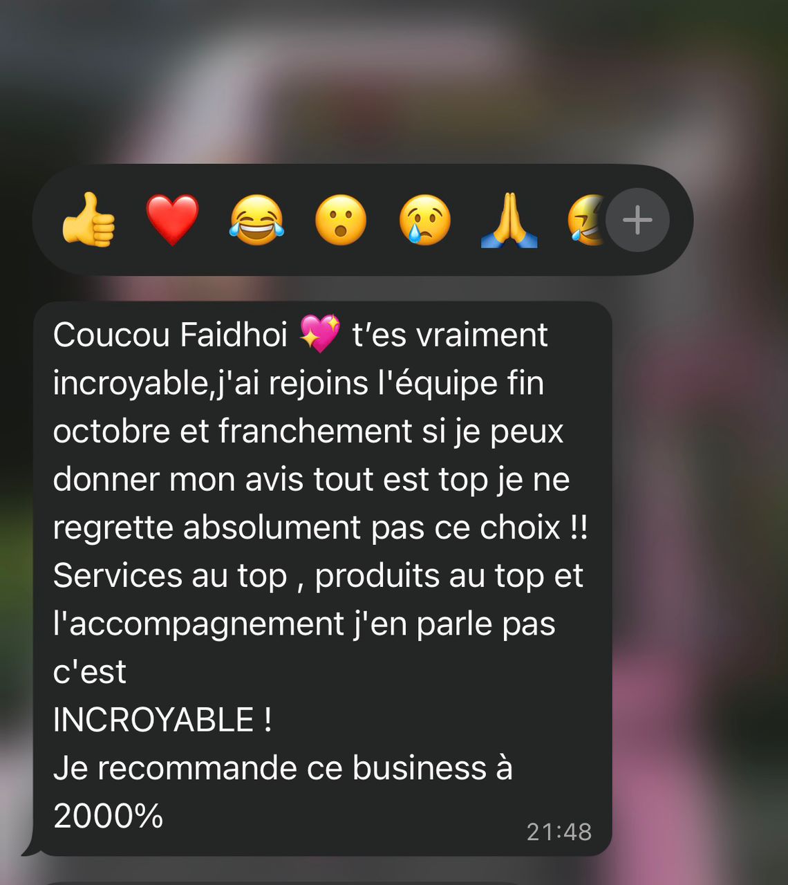 Témoignage WhatsApp