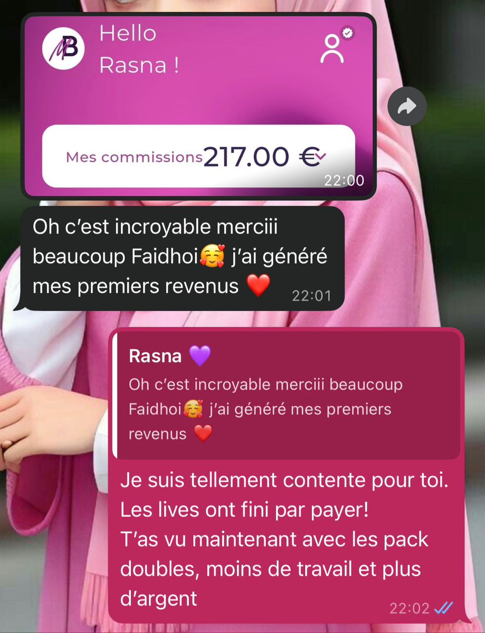 Témoignage WhatsApp